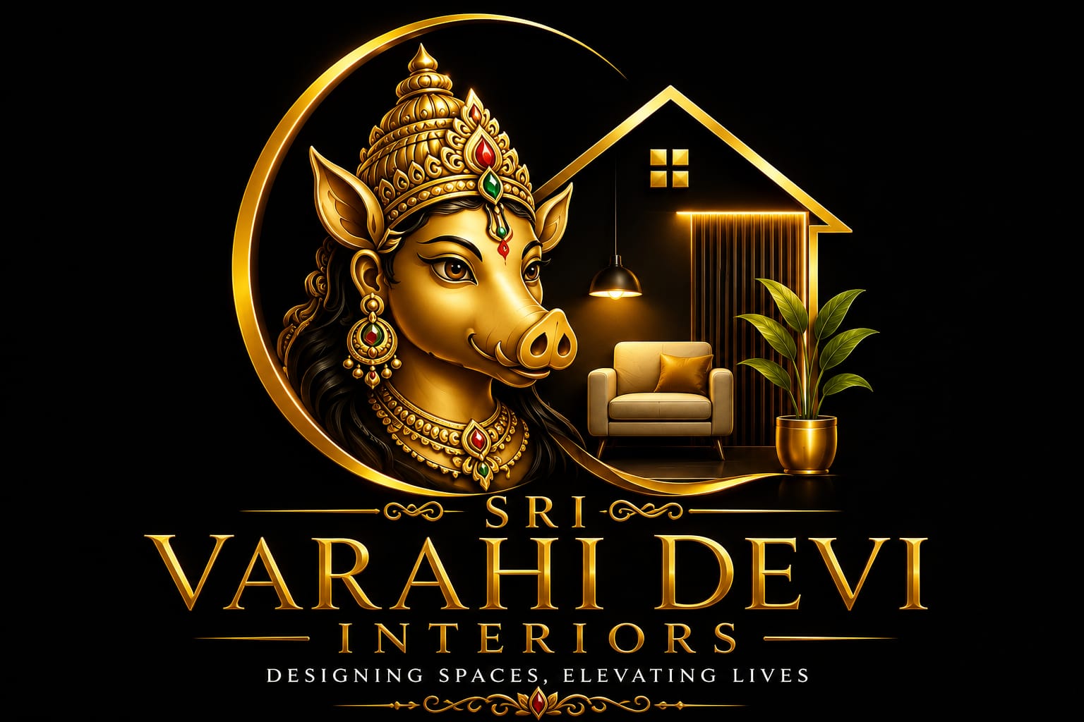 Sri Varahi Devi Interiors Logo